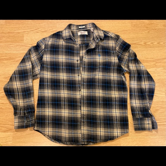 Original Penguin yellow, blue and grey flannel - Picture 3 of 7